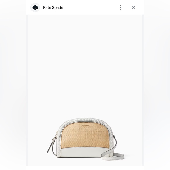 KATE SPADE REILEY STRAW DOME CROSSBODY